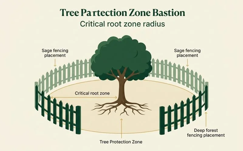 Tree protection zone diagram